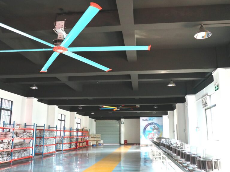 Ventilation Equipment for High and Large Spaces · Rundongfang Industrial Ceiling Fans 21 HVLS ceiling fans in a manufacturing workshop
